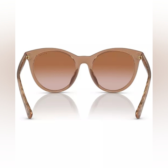 RALPH Ralph Lauren Sunglasses Caramel Transparent Plaid 5294U - Picture 3 of 9